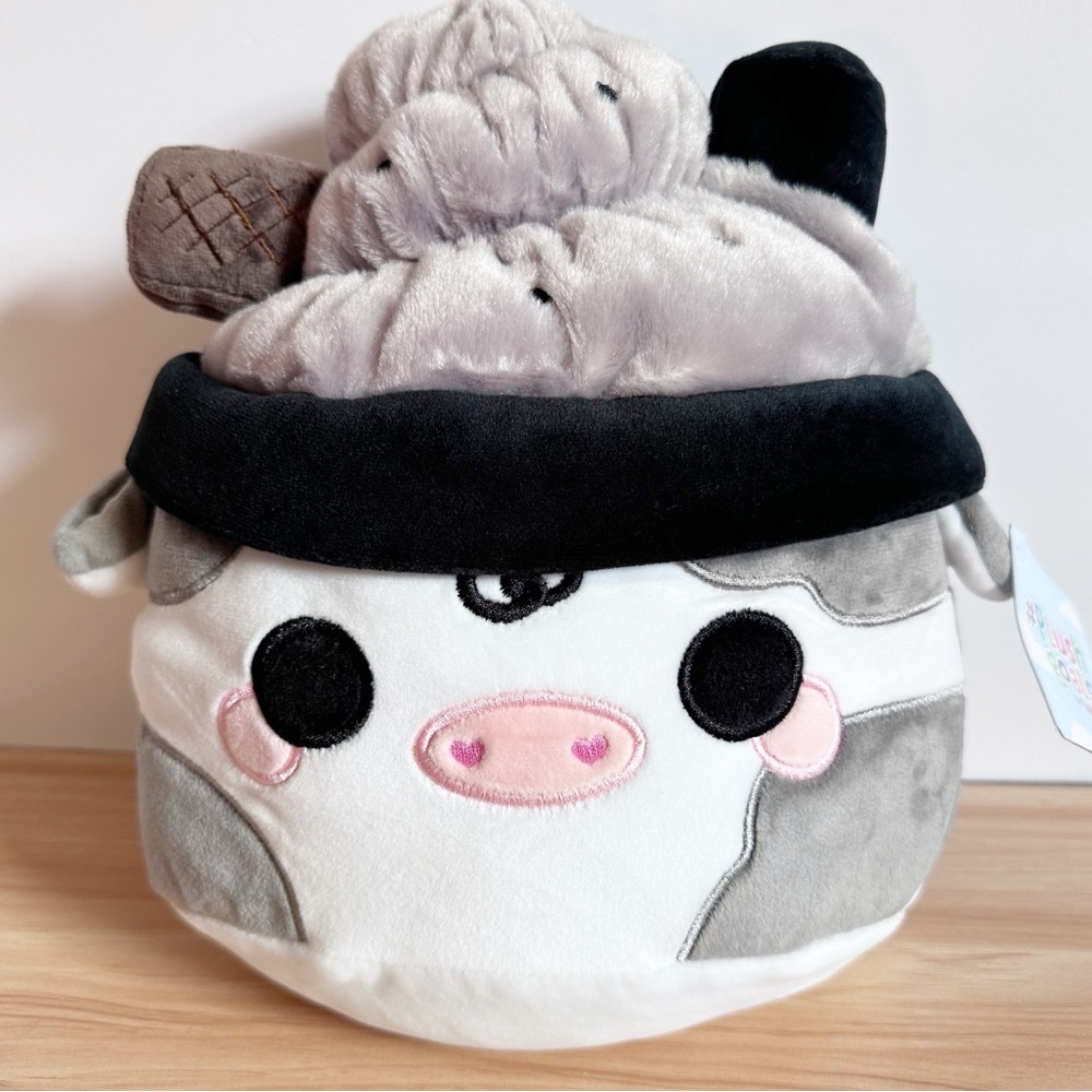 NWT Cuddle Barn Cookies & Cream Mooshake Cow Plush